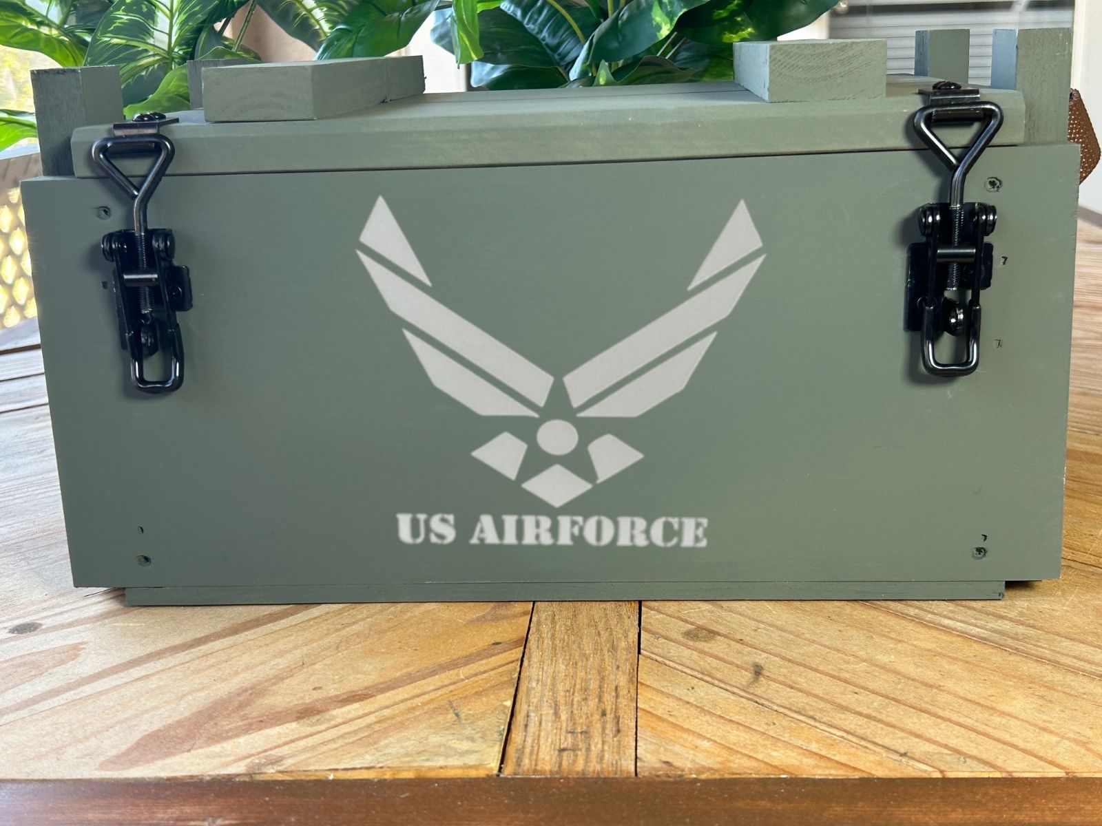 U.S. Air Force ammo box with black hardware