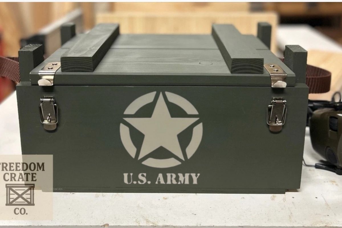 Freedom Crate Classic Army crate front view