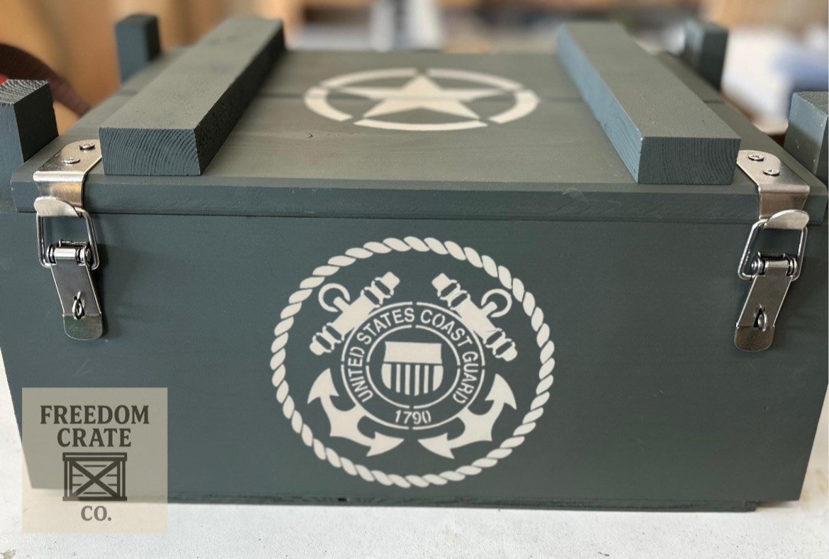 Freedom Crate Classic Coast Guard crate front view