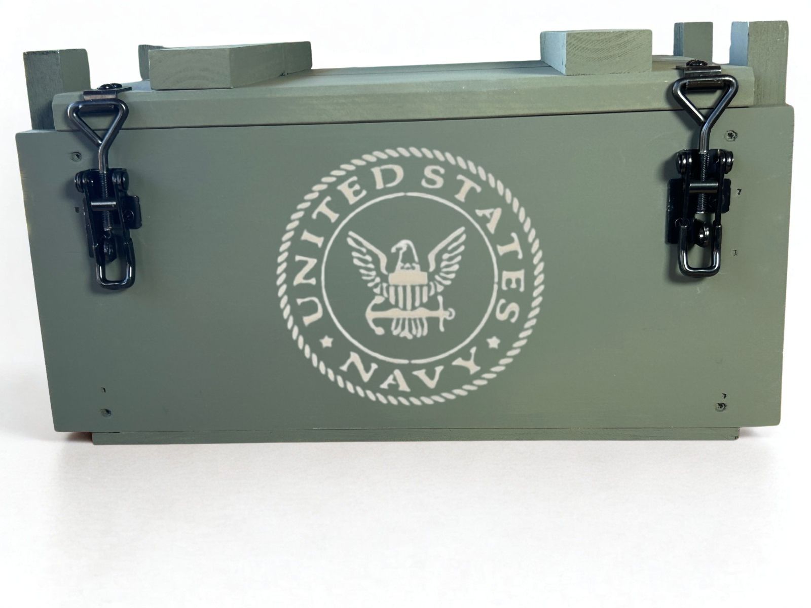 U.S. Navy ammo box with black hardware