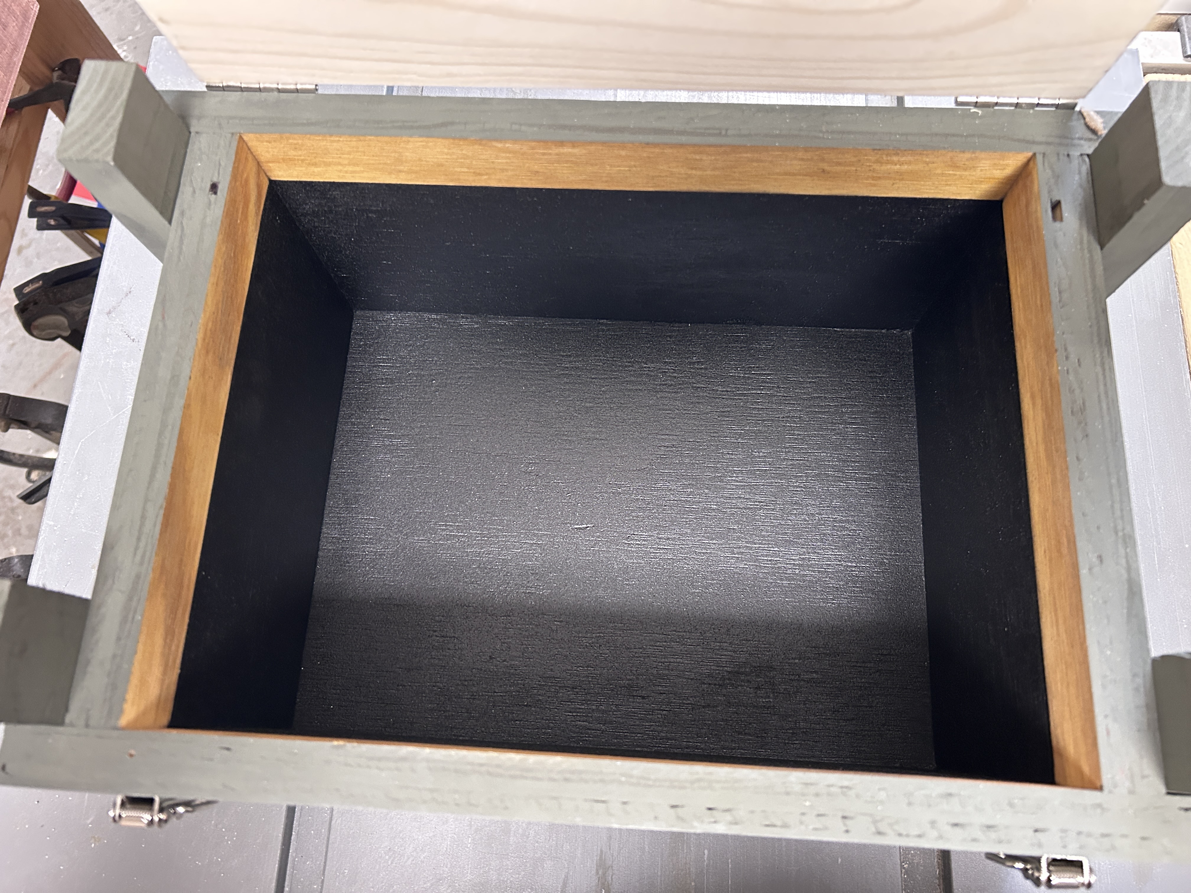 Straight down interior view of Armor Core epoxy-sealed compartment