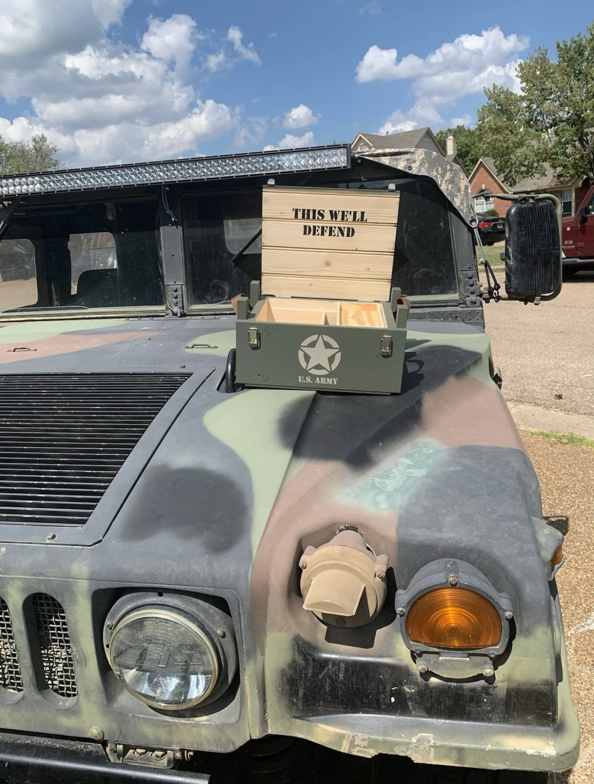 Freedom Crate on Humvee interior