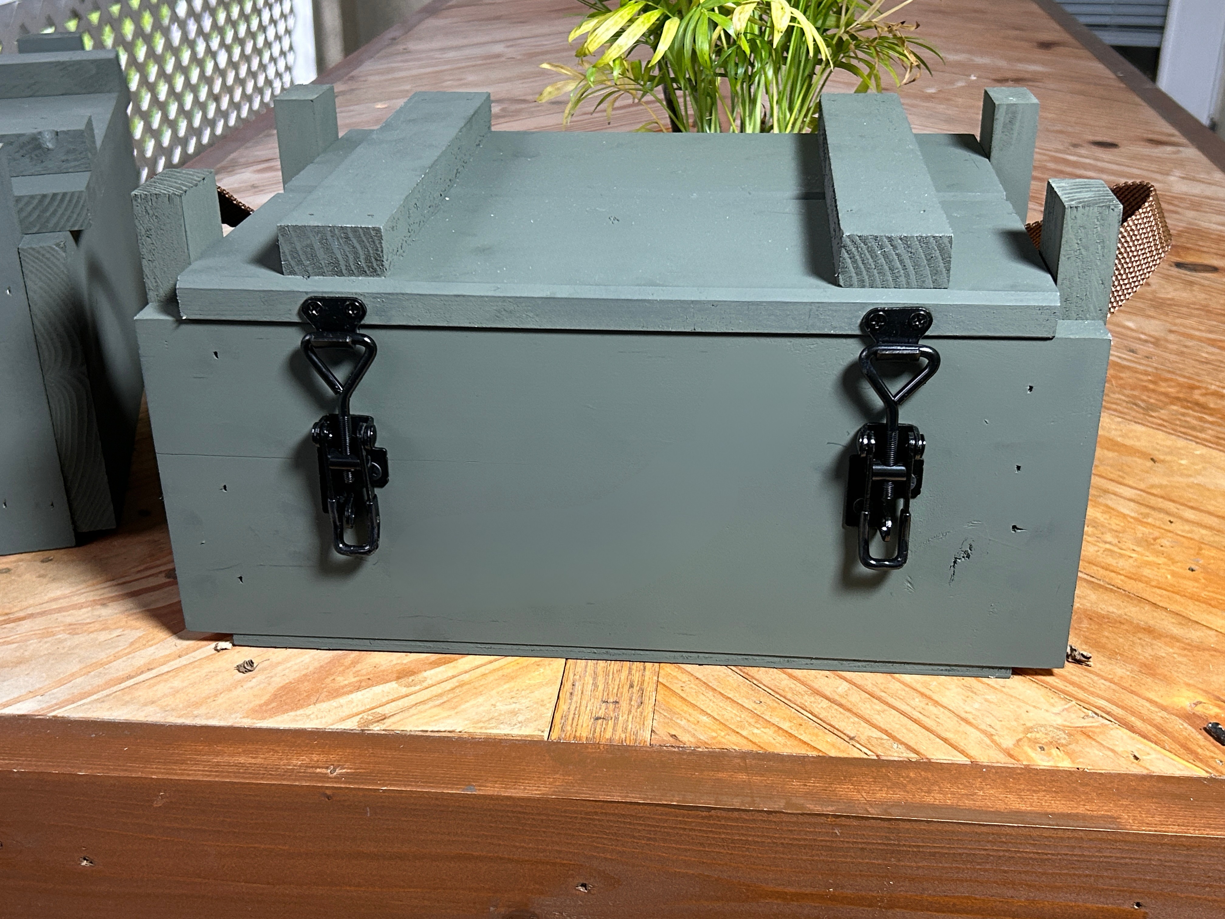 Freedom Crate Classic stainless hinge detail