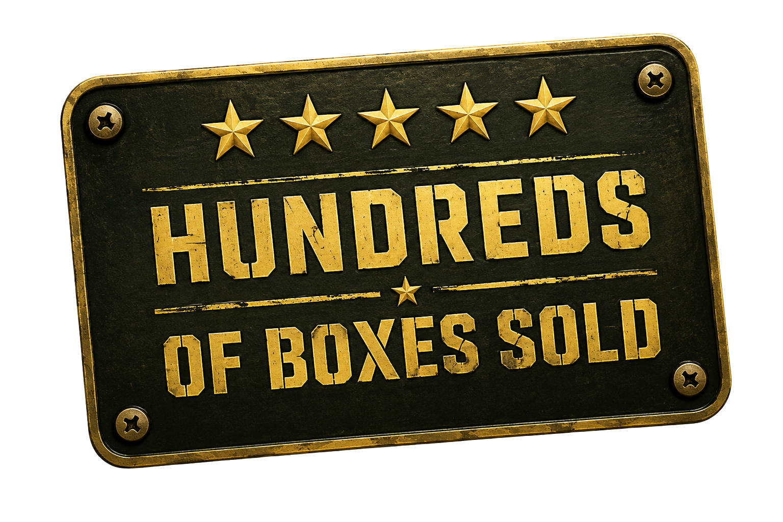 Hundreds of boxes sold