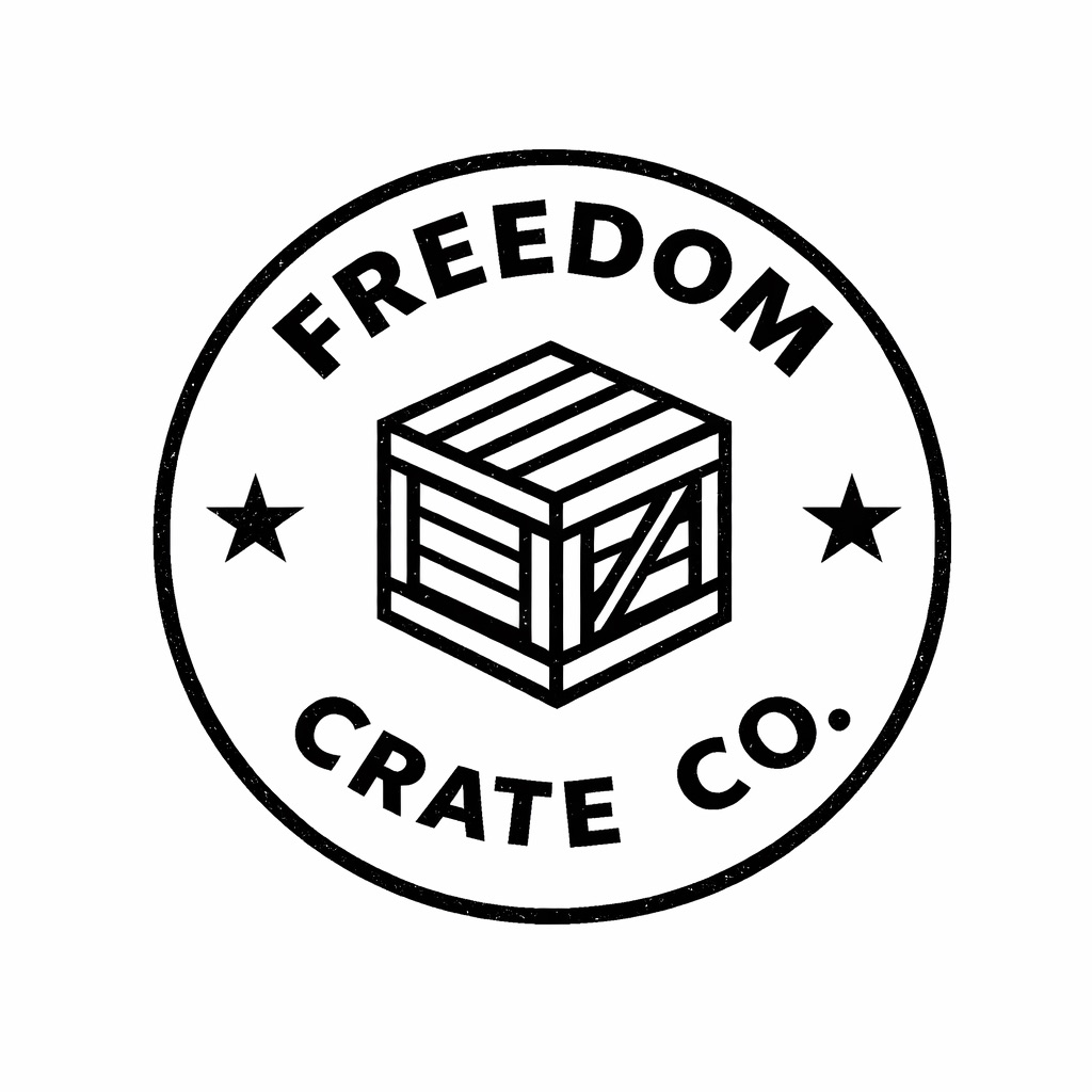 Freedom Crate Co logo seal