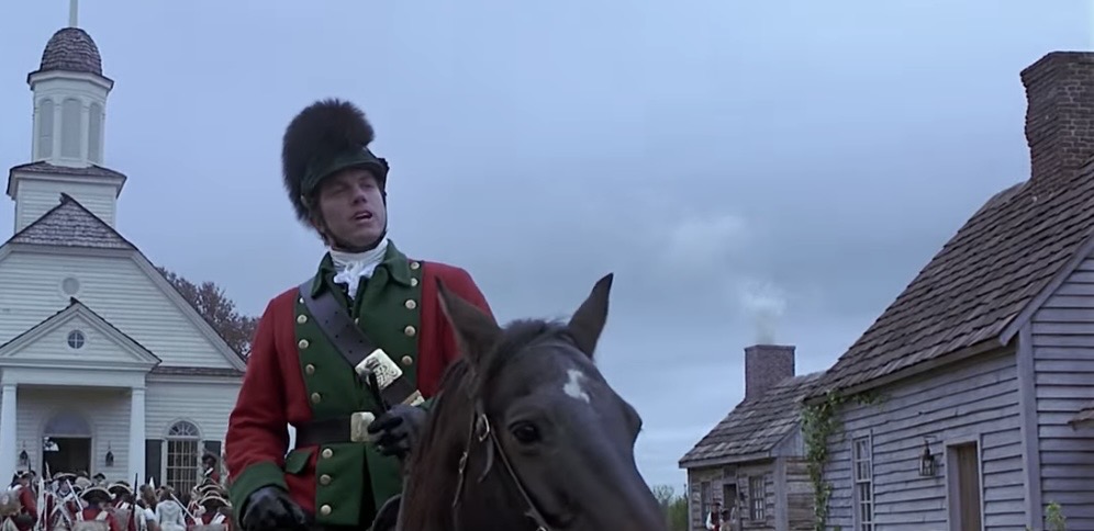 Revolutionary War town scene for Hollywood vs History