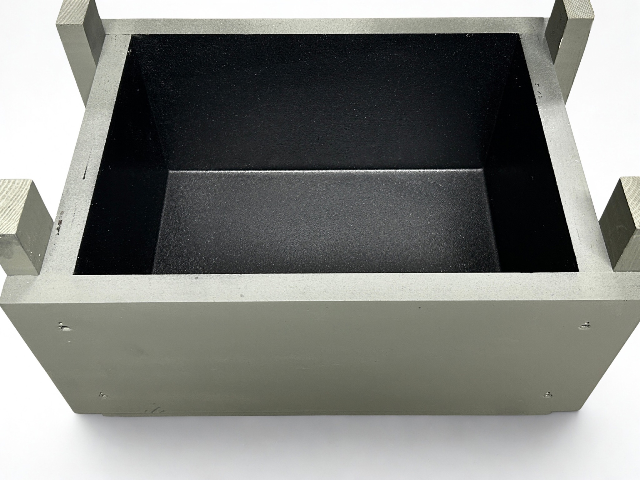 Traditional slide top ammo crate Armor Core interior view